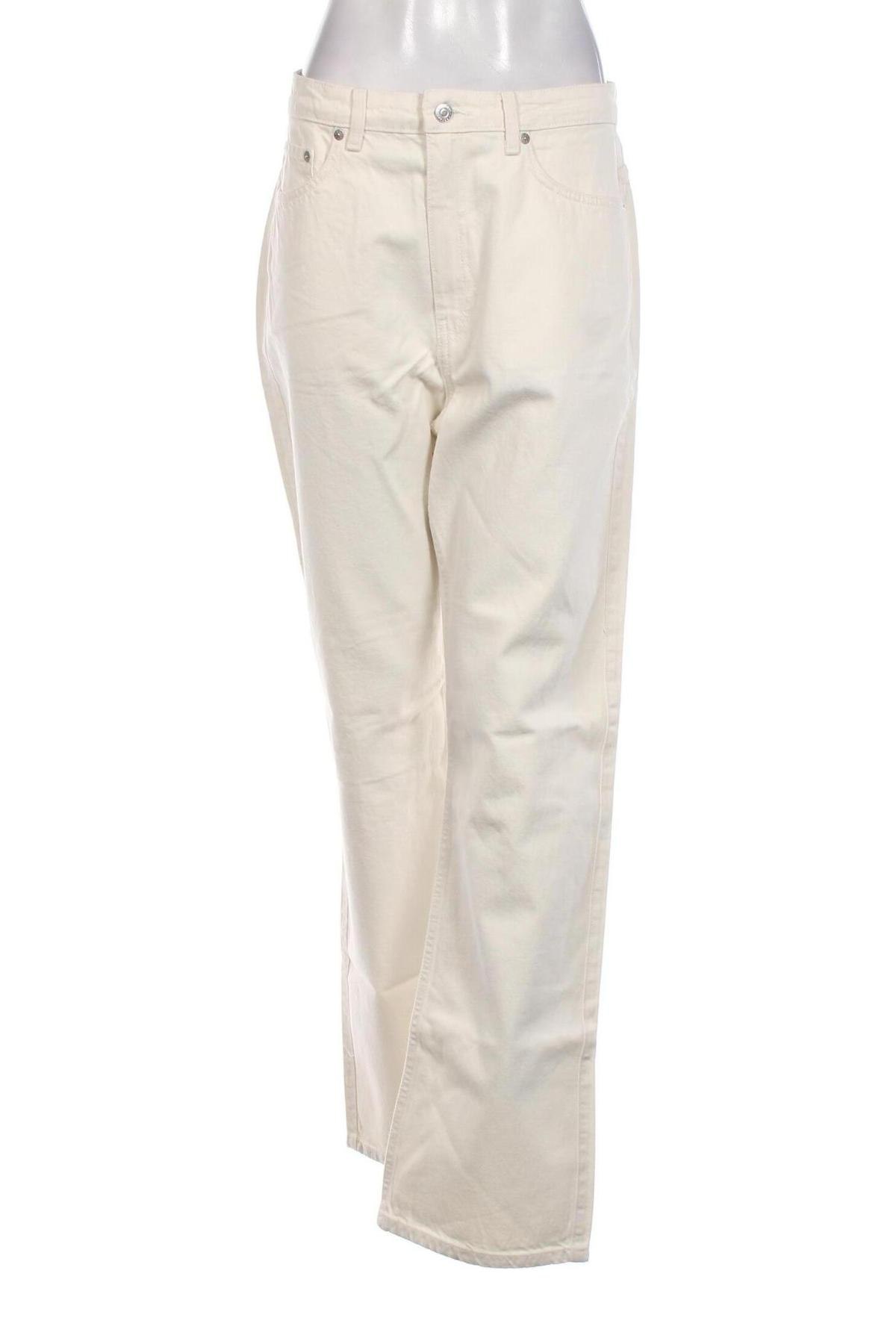 Damen Jeans Weekday, Größe L, Farbe Weiß, Preis 6,34 €