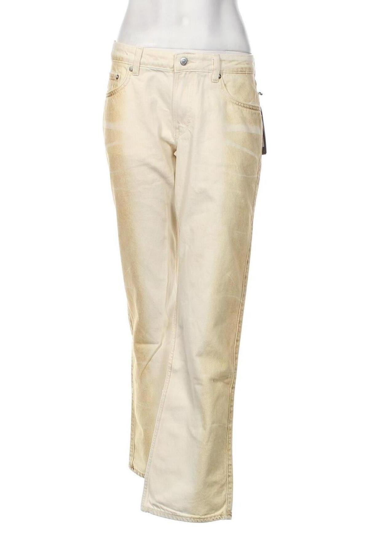 Damen Jeans Weekday, Größe L, Farbe Beige, Preis € 6,34