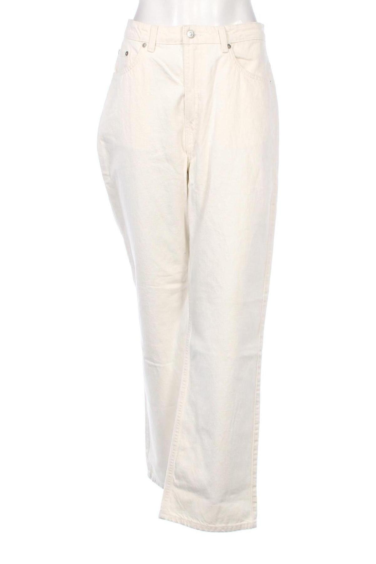 Damen Jeans Weekday, Größe L, Farbe Ecru, Preis € 6,34