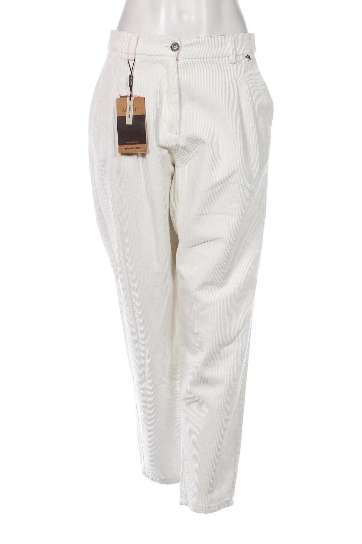 Γυναικείο κοτλέ παντελόνι Alcott, Μέγεθος XL, Χρώμα Λευκό, Τιμή 23,71 €