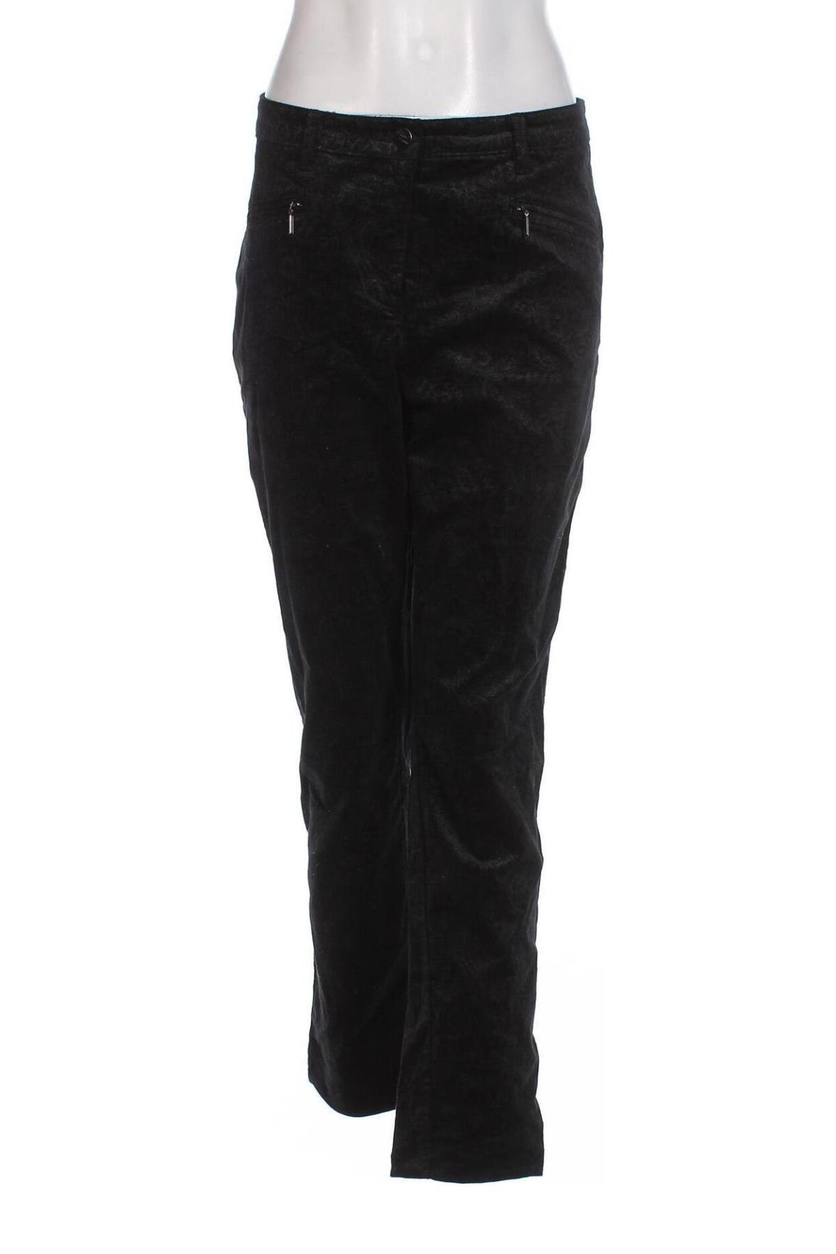 Γυναικείο κοτλέ παντελόνι Canda, Μέγεθος XL, Χρώμα Μαύρο, Τιμή 7,18 €