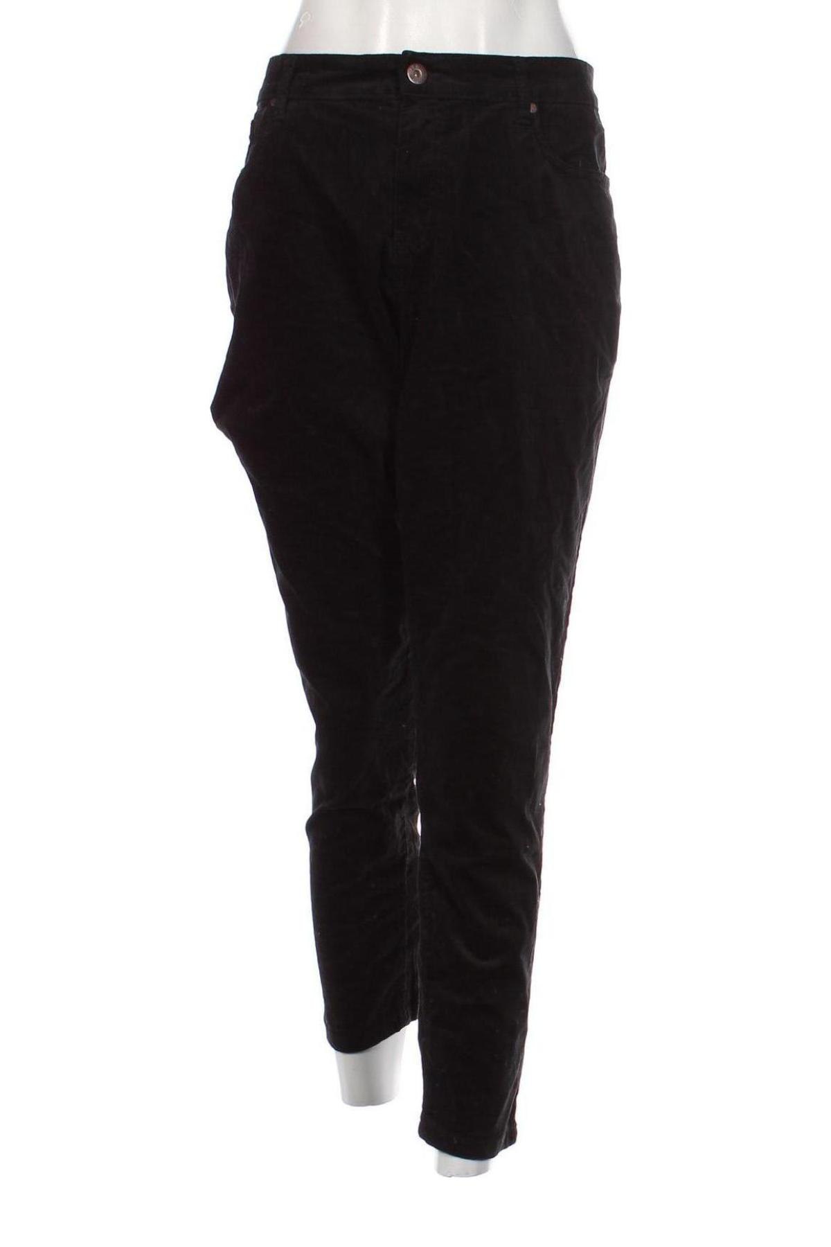 Γυναικείο κοτλέ παντελόνι Infinity, Μέγεθος XXL, Χρώμα Μαύρο, Τιμή 10,76 €