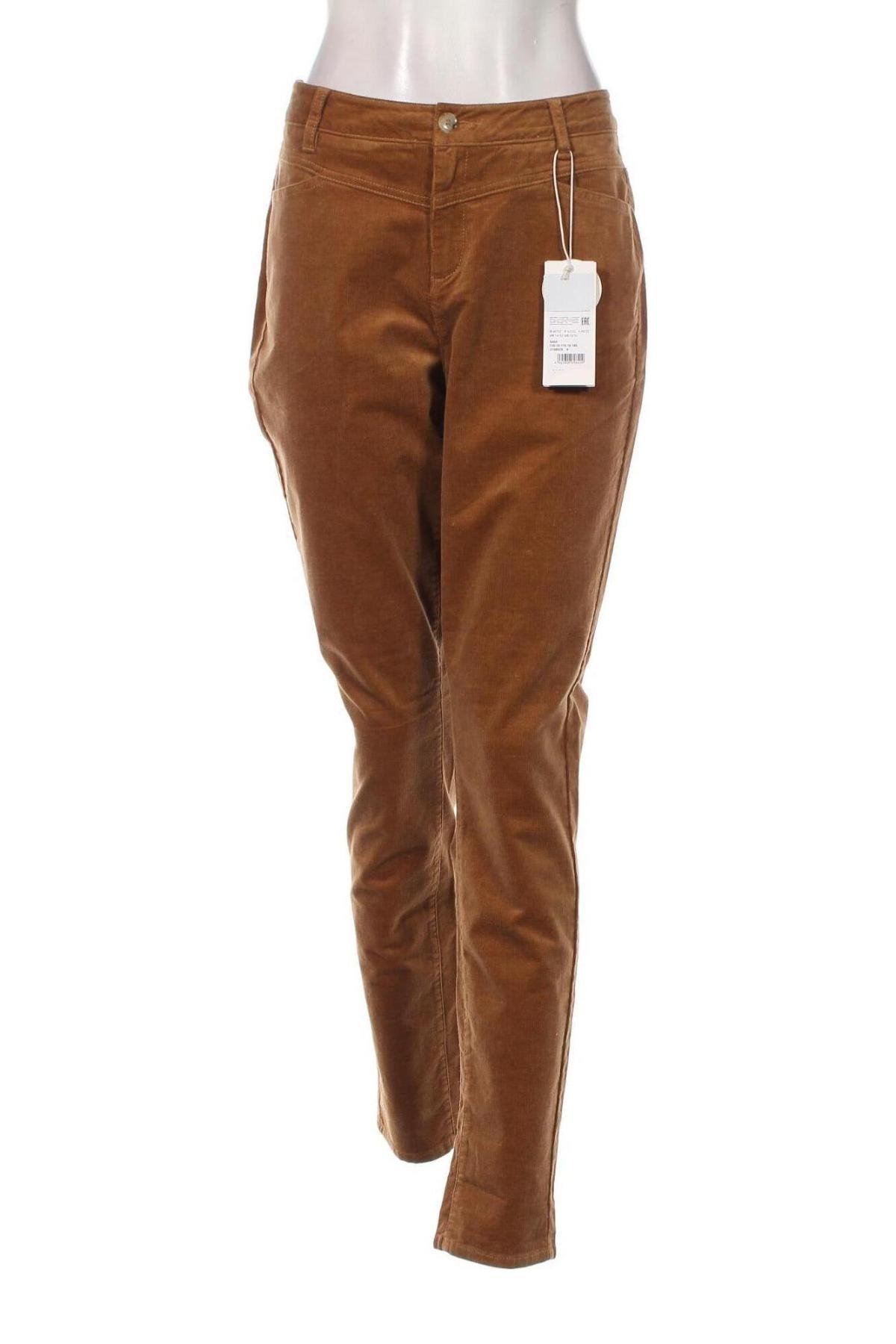 Pantaloni de velvet de femei S.Oliver, Mărime L, Culoare Maro, Preț 60,10 Lei