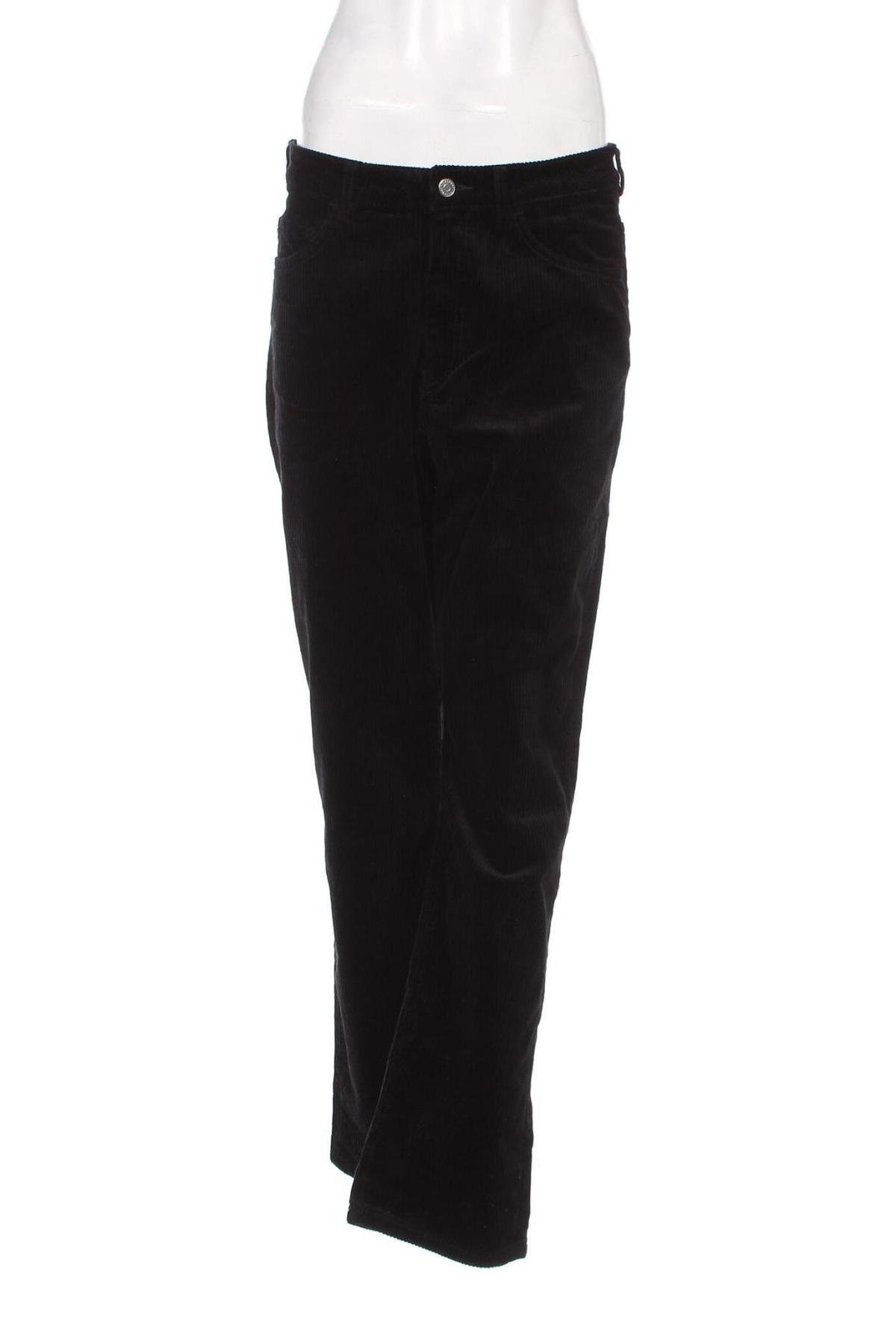 Γυναικείο κοτλέ παντελόνι Weekday, Μέγεθος XL, Χρώμα Μαύρο, Τιμή 5,88 €