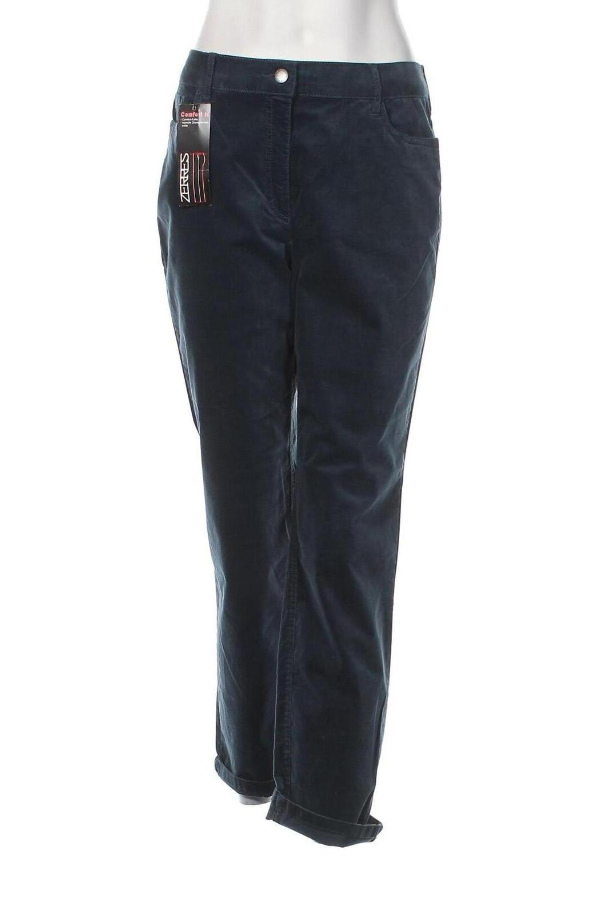 Дамски джинси Zerres, Размер L, Цвят Зелен, Цена 13,05 лв.
