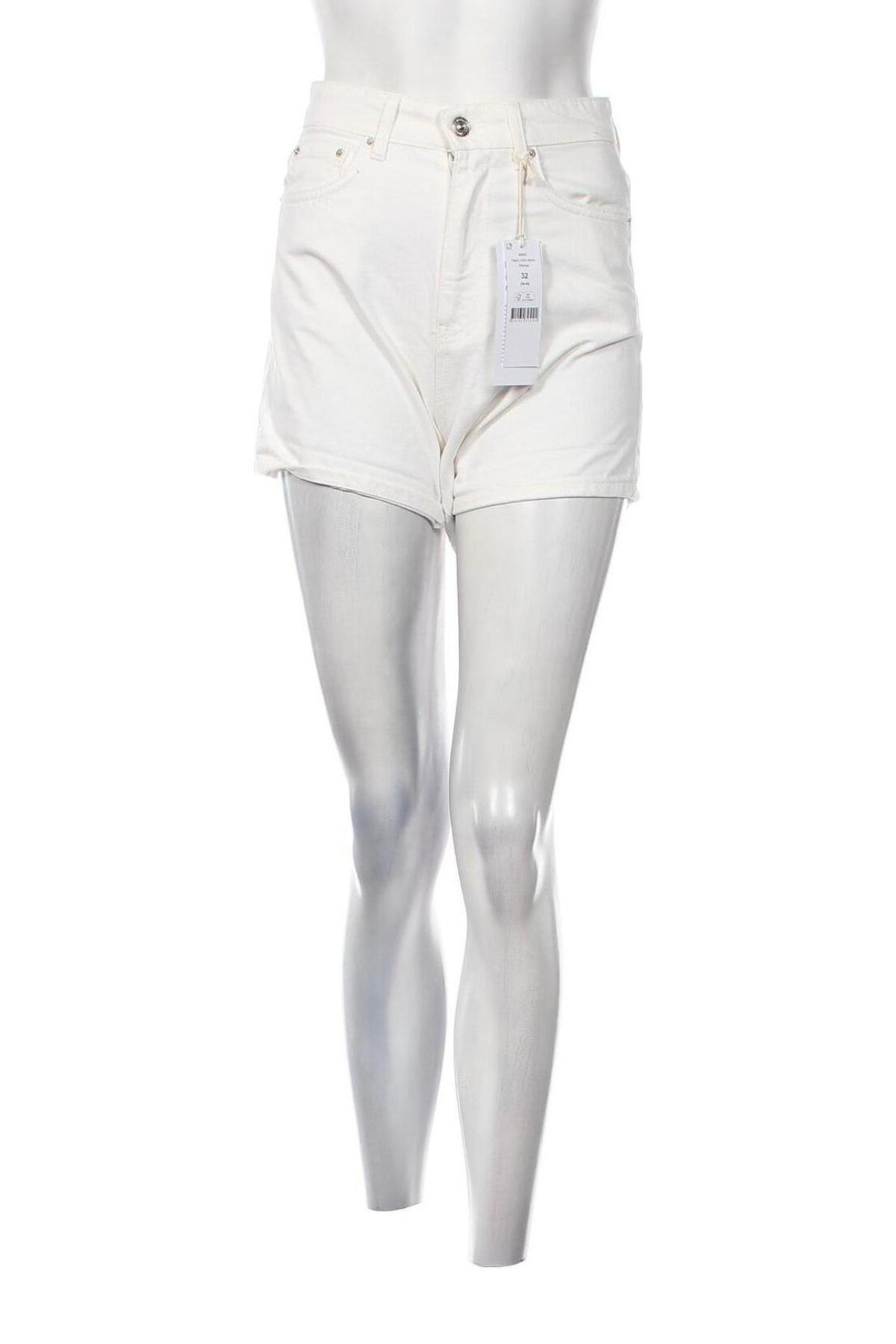 Pantaloni scurți de femei Gina Tricot, Mărime XXS, Culoare Alb, Preț 131,58 Lei