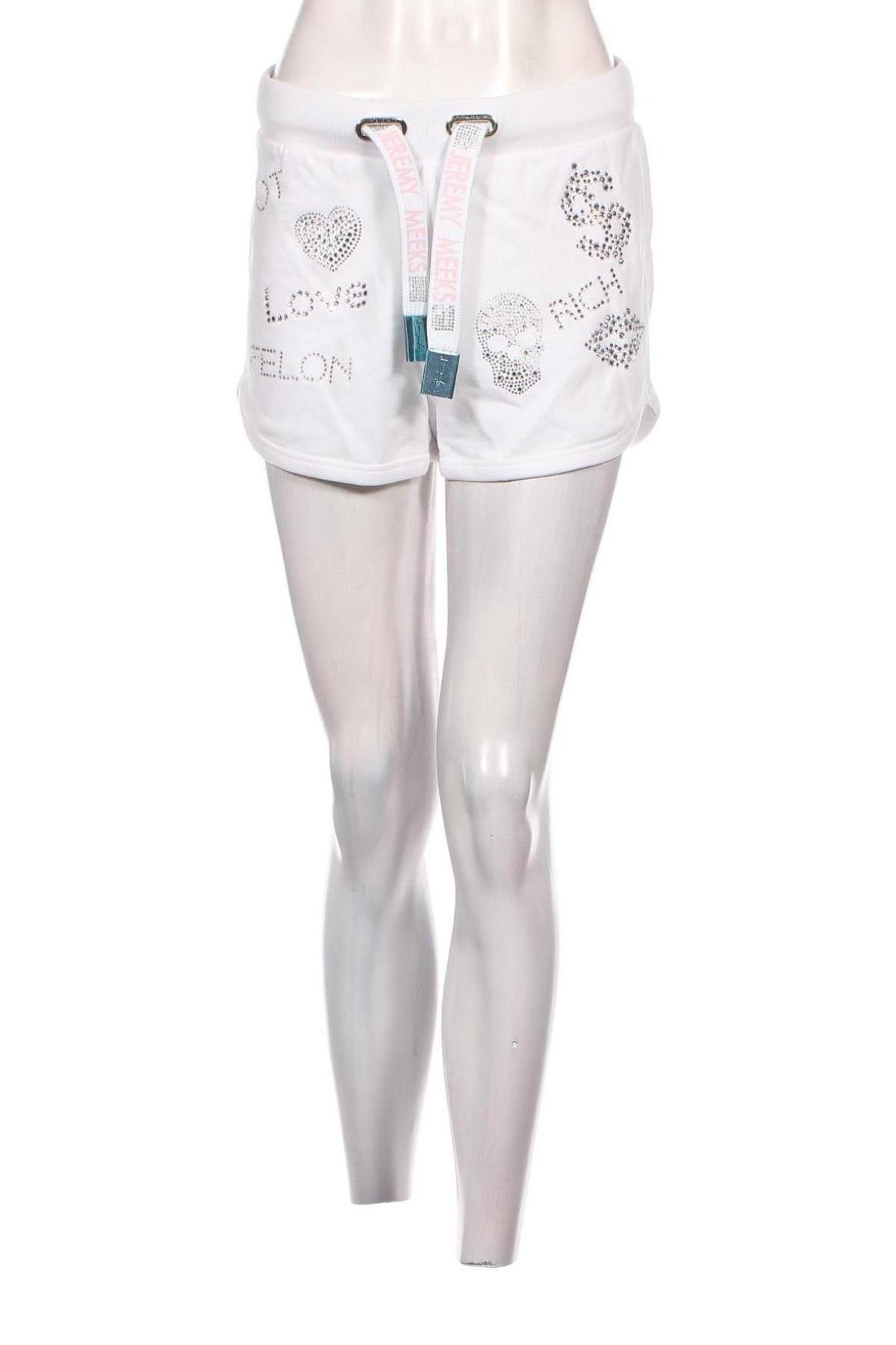 Γυναικείο κοντό παντελόνι Jeremy Meeks, Μέγεθος M, Χρώμα Λευκό, Τιμή 16,12 €