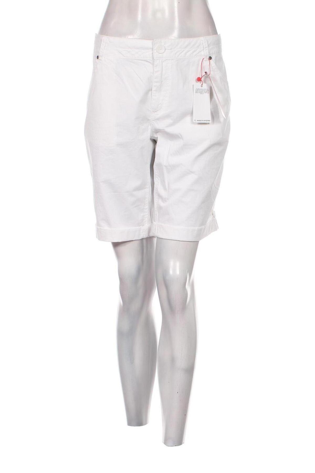 Дамски къс панталон S.Oliver, Размер L, Цвят Бял, Цена 21,60 лв.