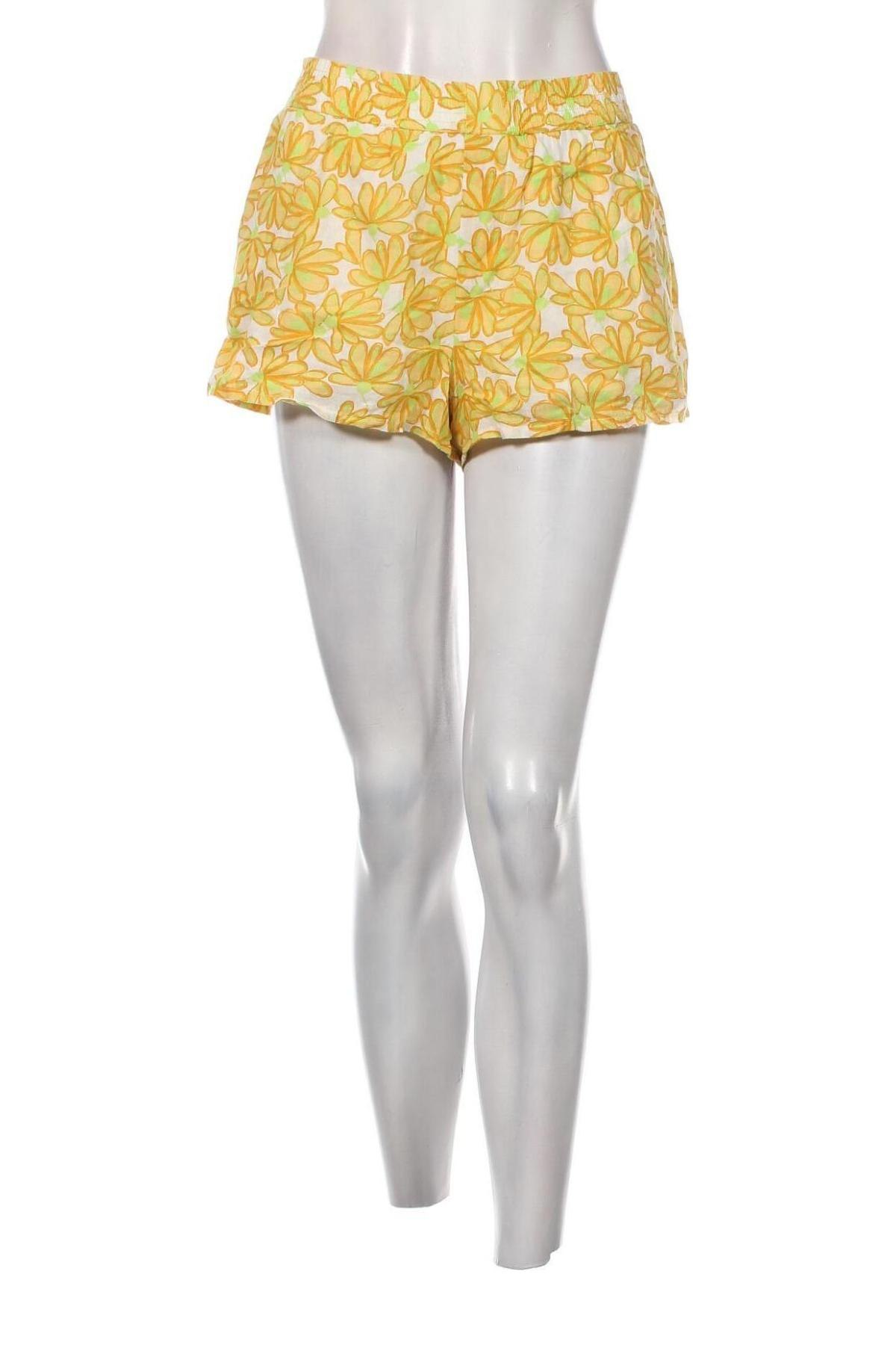 Дамски къс панталон Zara, Размер S, Цвят Жълт, Цена 18,00 лв.