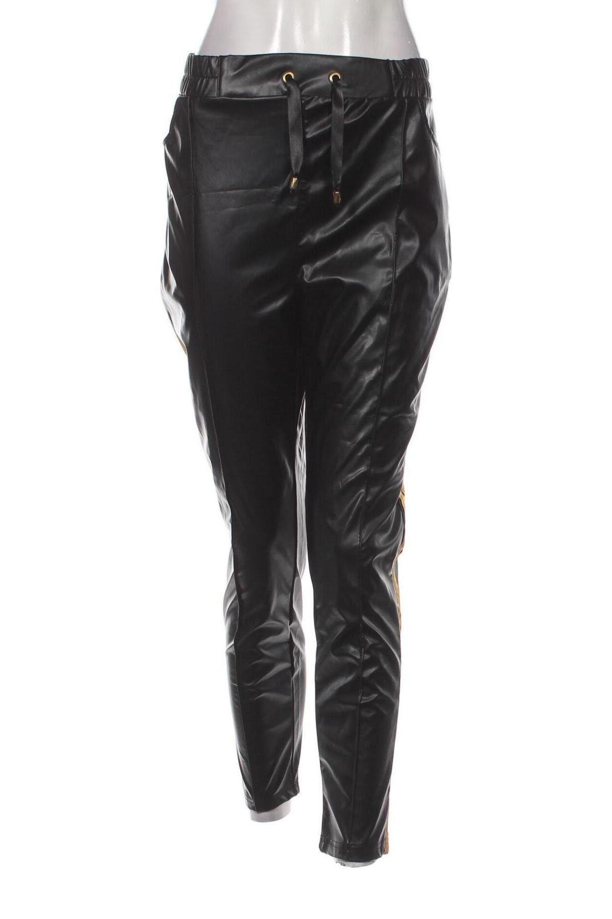 Γυναικείο παντελόνι δερμάτινο, Μέγεθος XL, Χρώμα Μαύρο, Τιμή 24,66 €