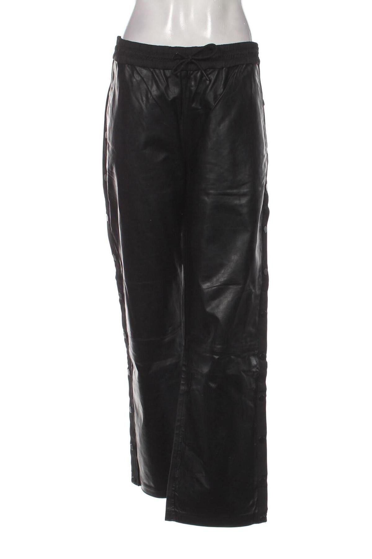 Γυναικείο παντελόνι δερμάτινο Alexander Wang For H&M, Μέγεθος L, Χρώμα Μαύρο, Τιμή 66,00 €