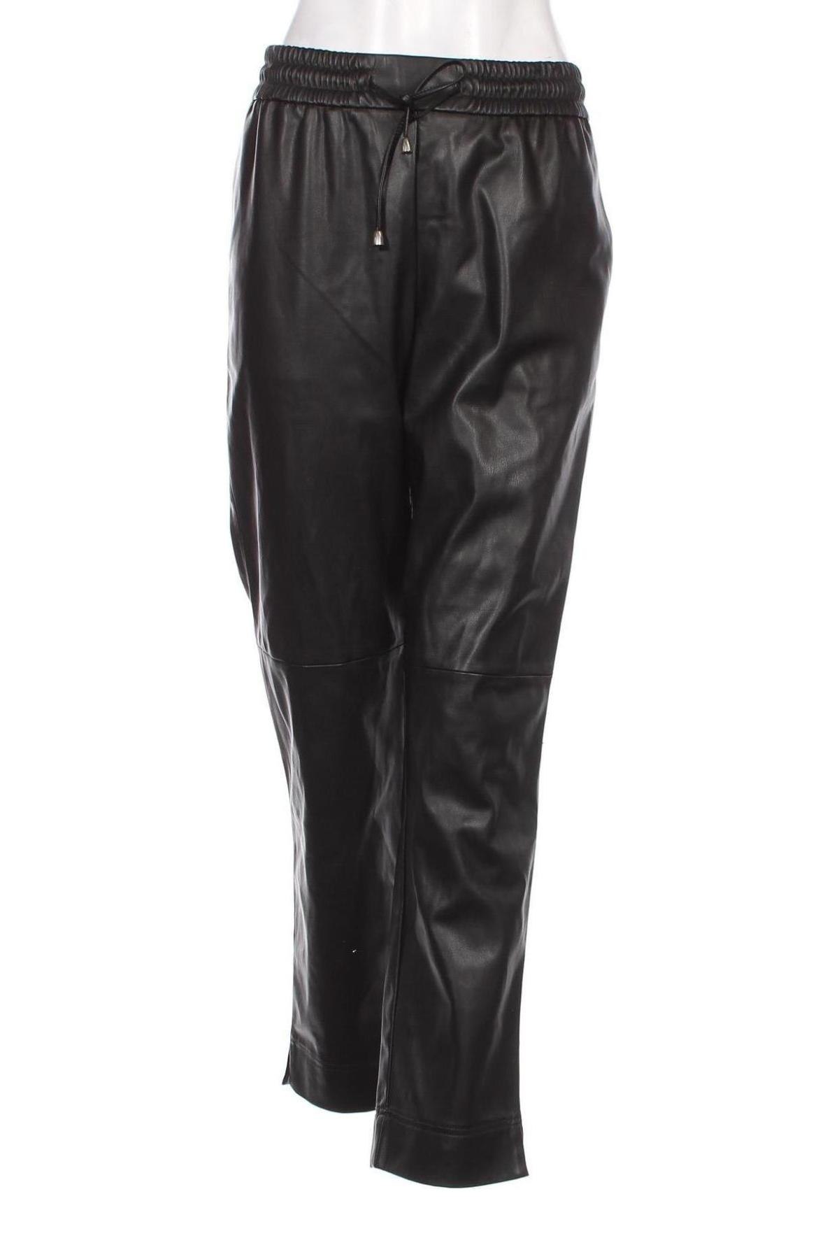 Pantaloni de piele pentru damă Marks & Spencer, Mărime L, Culoare Negru, Preț 31,00 Lei