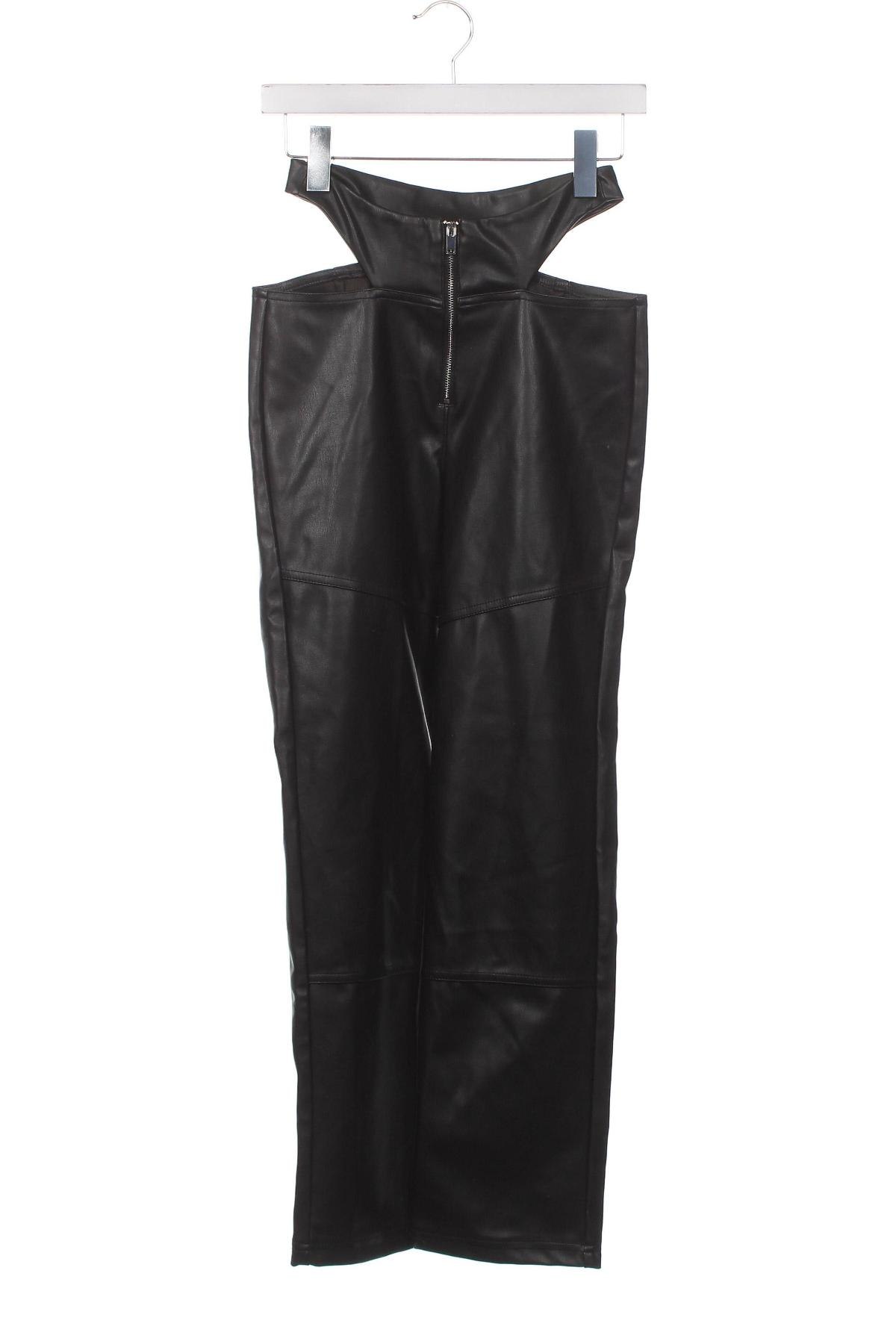 Дамски кожен панталон Tally Weijl, Размер XS, Цвят Черен, Цена 28,99 лв.