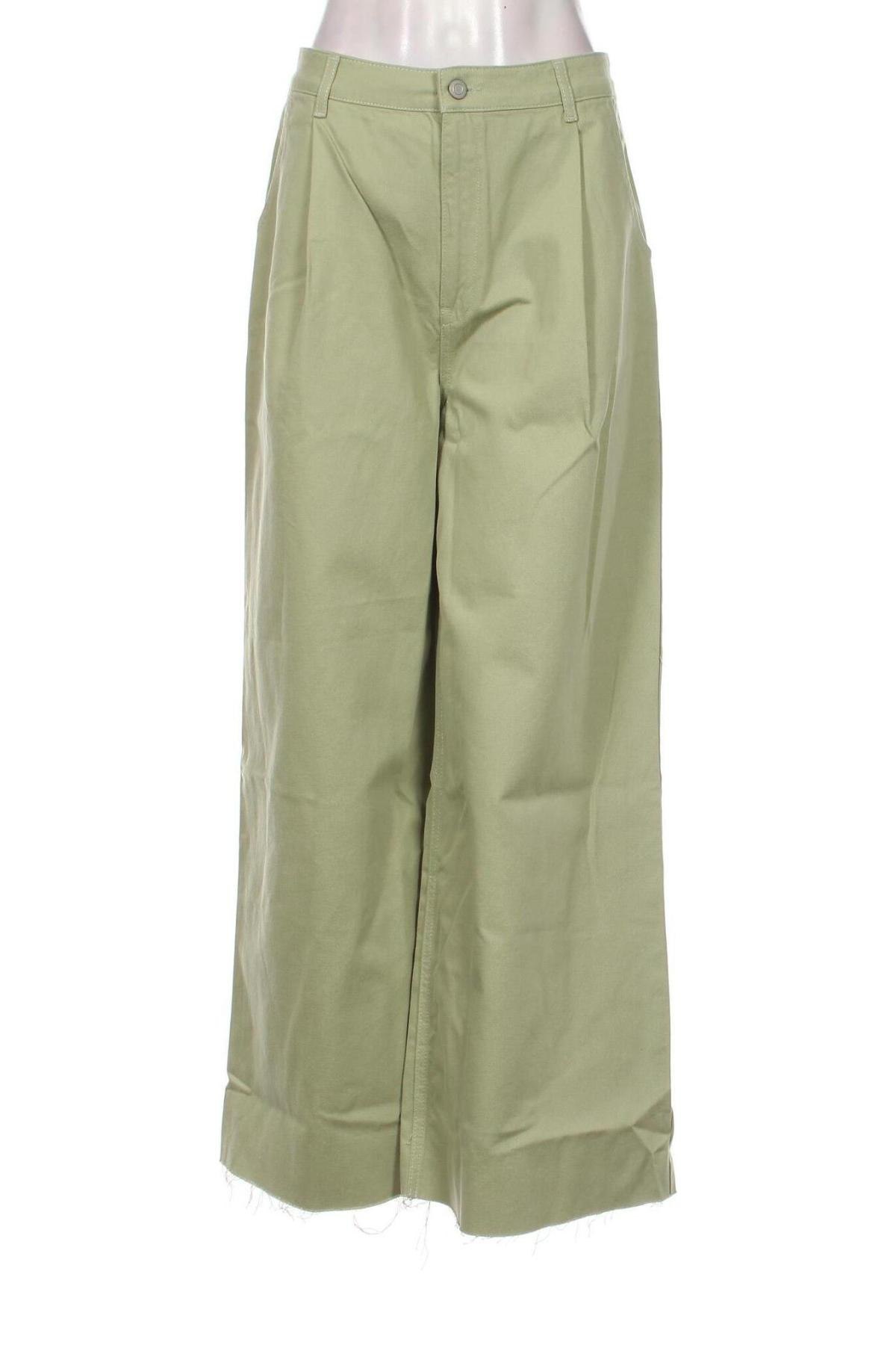 Pantaloni de femei Aligne, Mărime L, Culoare Verde, Preț 216,12 Lei