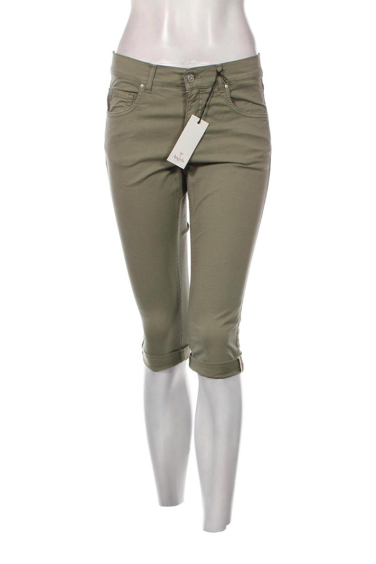 Дамски панталон Angels, Размер M, Цвят Зелен, Цена 17,02 лв.
