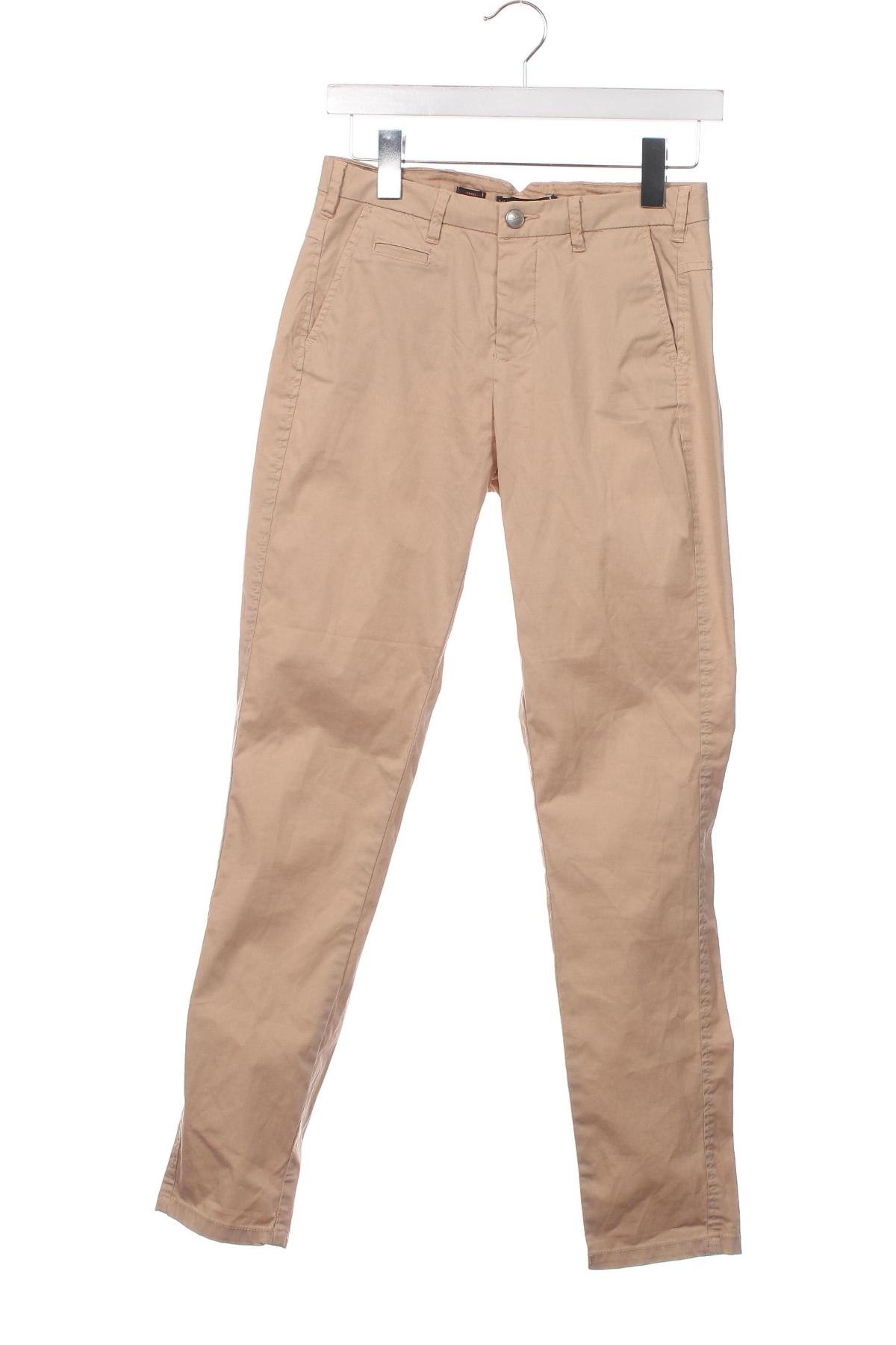 Pantaloni de femei Bershka, Mărime XS, Culoare Bej, Preț 22,20 Lei
