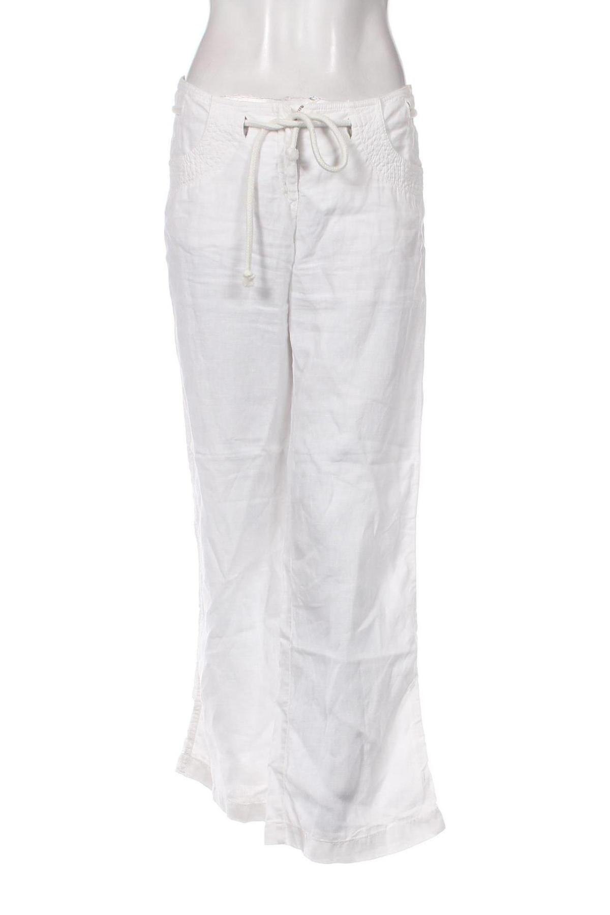 Дамски панталон Emporio Armani, Размер M, Цвят Бял, Цена 124,03 лв.