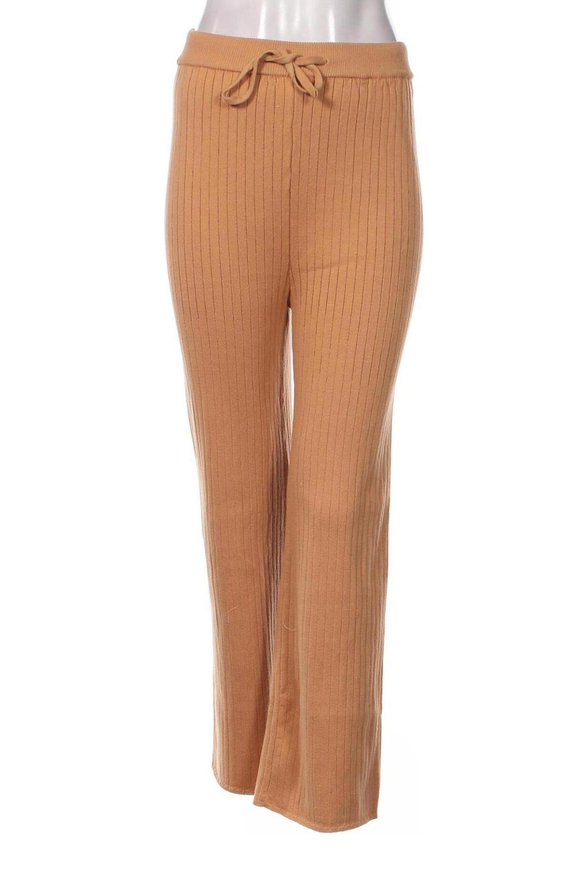 Pantaloni de femei Glamorous, Mărime M, Culoare Bej, Preț 143,09 Lei