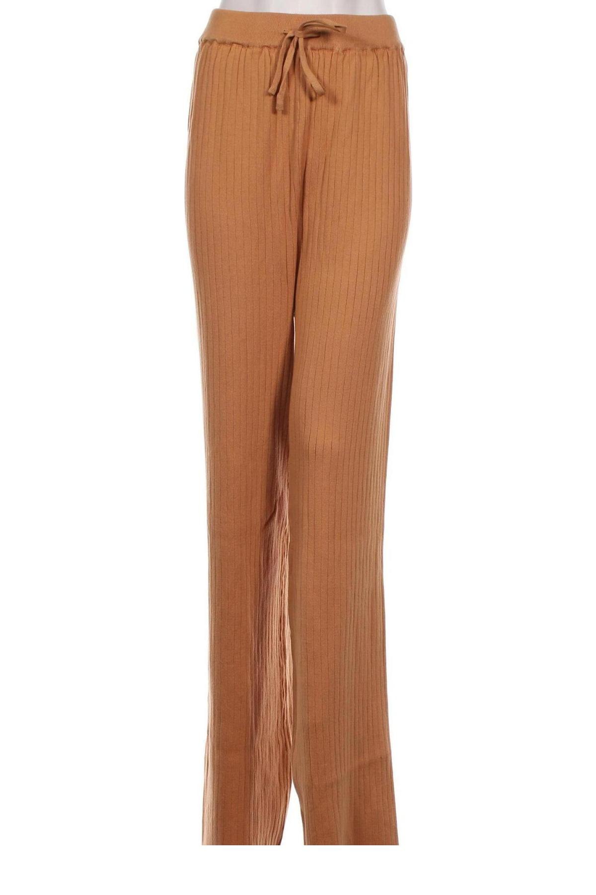 Pantaloni de femei Glamorous, Mărime L, Culoare Bej, Preț 91,78 Lei