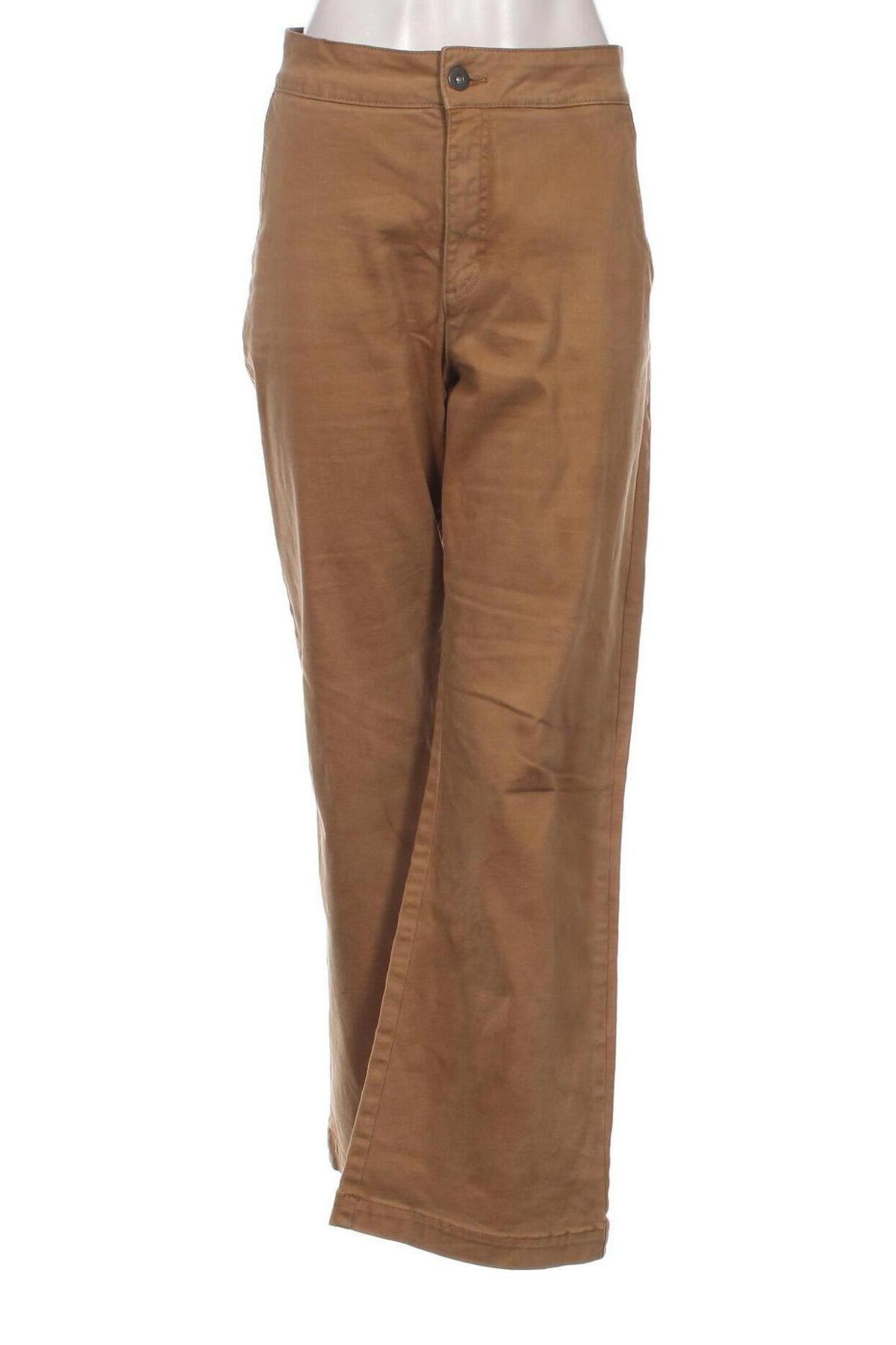 Дамски панталон KappAhl, Размер L, Цвят Бежов, Цена 14,96 лв.