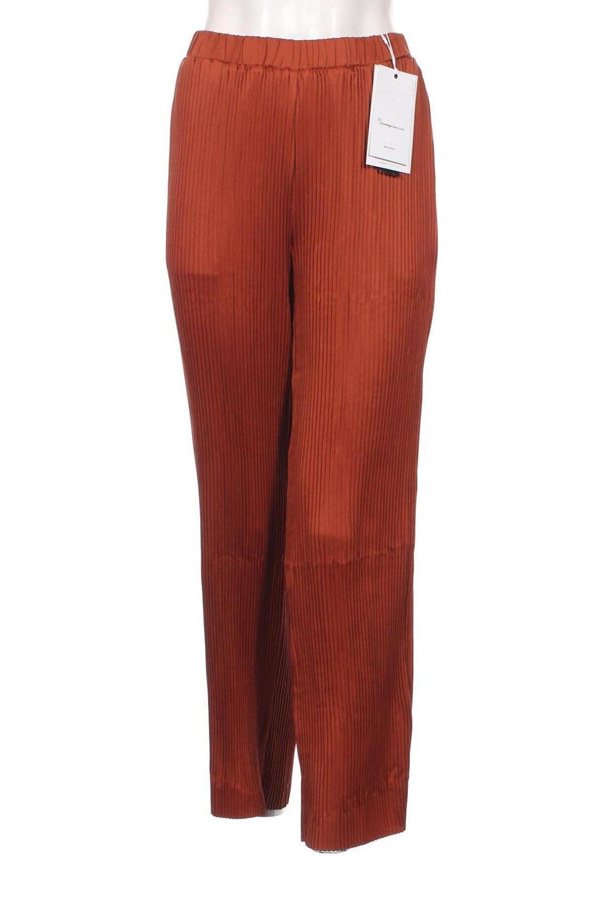 Pantaloni de femei Knowledge Cotton Apparel, Mărime S, Culoare Maro, Preț 153,95 Lei