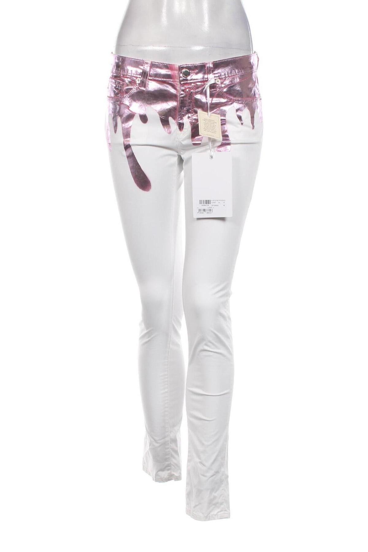 Дамски панталон Love Moschino, Размер S, Цвят Бял, Цена 137,19 лв.