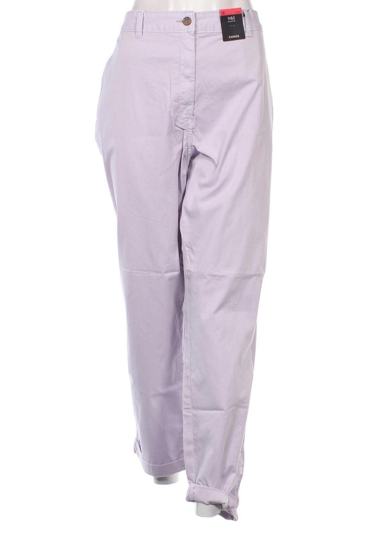 Pantaloni de femei Marks & Spencer, Mărime XXL, Culoare Mov, Preț 177,63 Lei