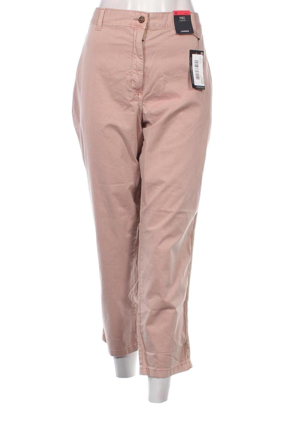 Dámské kalhoty  Marks & Spencer, Velikost XXL, Barva Růžová, Cena  399,00 Kč