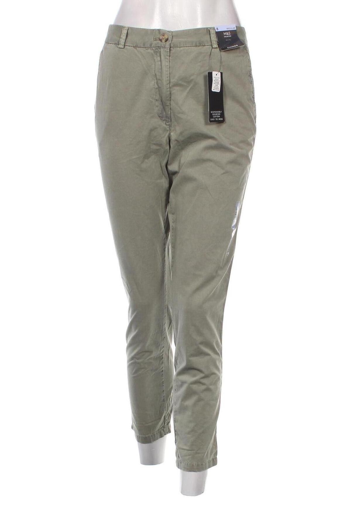 Pantaloni de femei Marks & Spencer, Mărime S, Culoare Verde, Preț 89,74 Lei