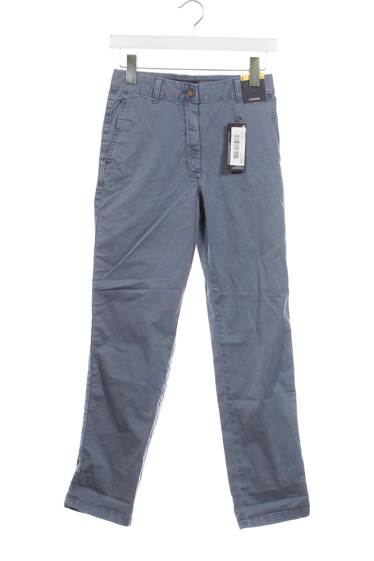 Дамски панталон Marks & Spencer, Размер XS, Цвят Син, Цена 29,76 лв.