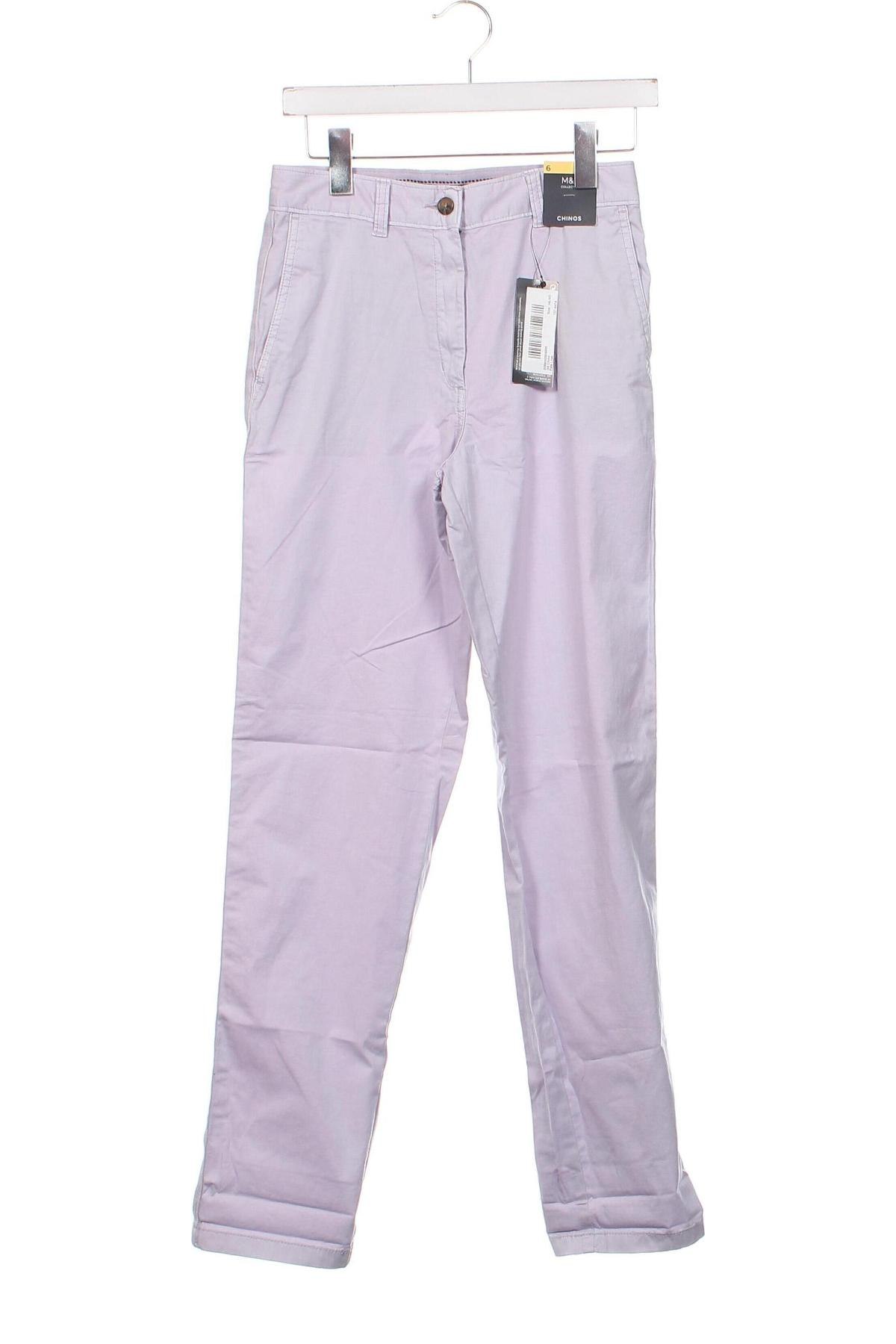 Pantaloni de femei Marks & Spencer, Mărime XS, Culoare Mov, Preț 95,86 Lei