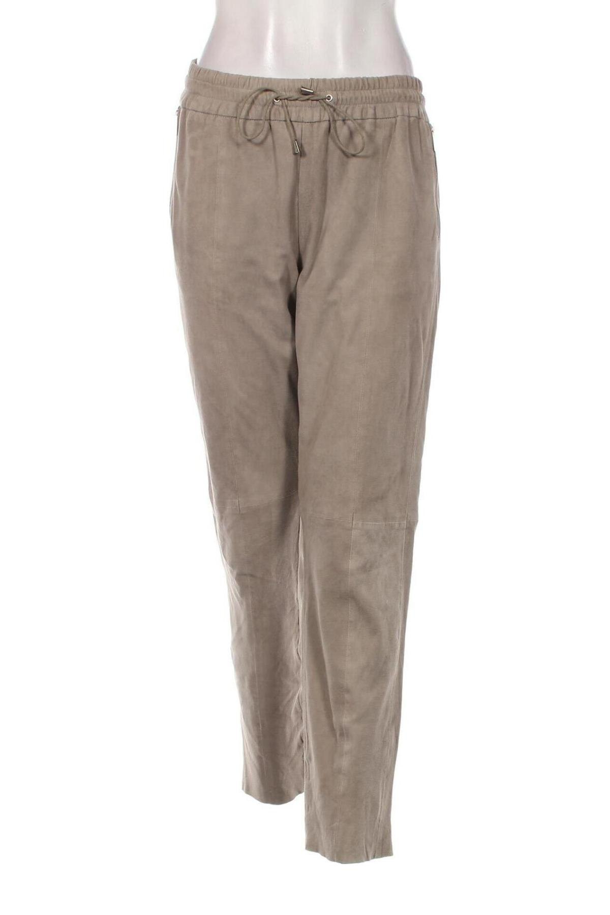 Γυναικείο παντελόνι δερμάτινο Milestone, Μέγεθος M, Χρώμα Γκρί, Τιμή 66,29 €