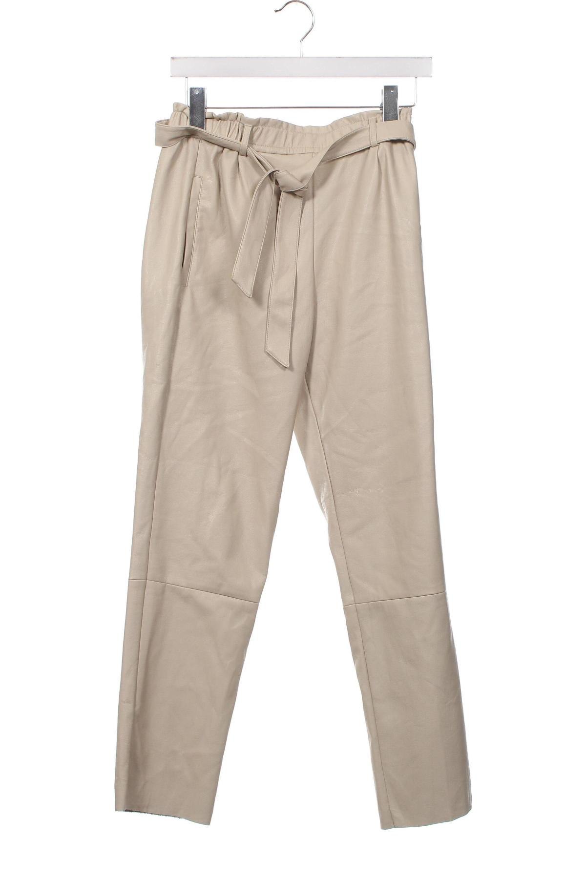 Γυναικείο παντελόνι Oui, Μέγεθος XS, Χρώμα  Μπέζ, Τιμή 17,52 €