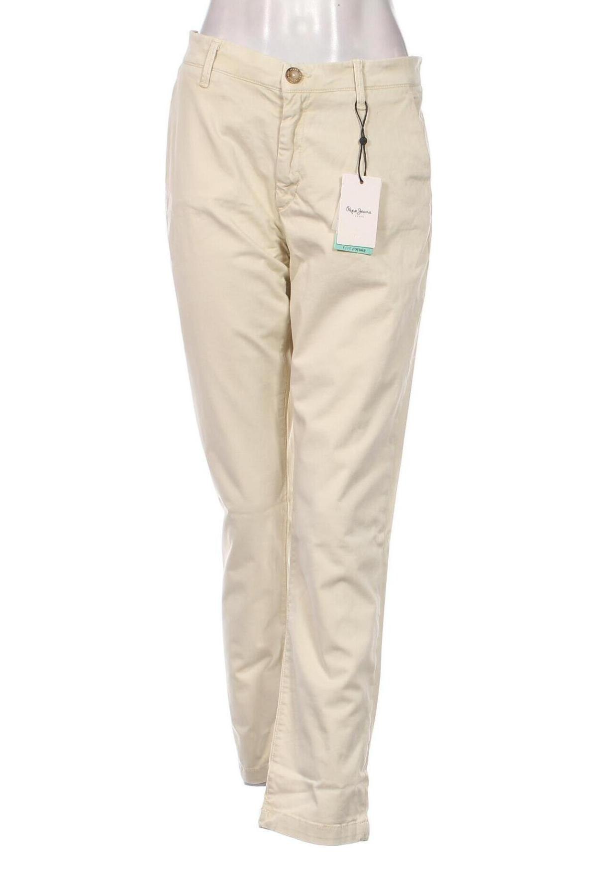 Pantaloni de femei Pepe Jeans, Mărime L, Culoare Bej, Preț 244,93 Lei
