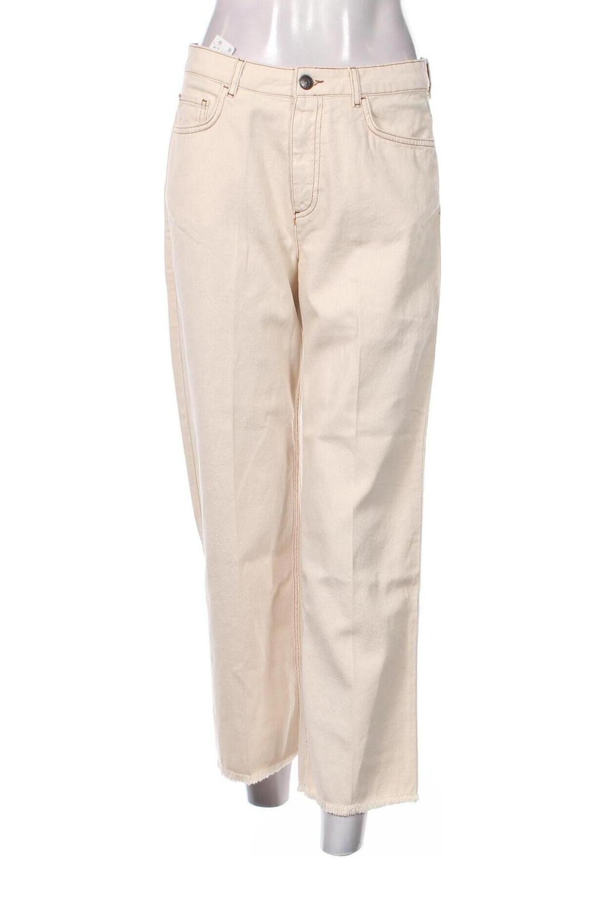 Γυναικείο παντελόνι Sisley, Μέγεθος M, Χρώμα  Μπέζ, Τιμή 38,38 €