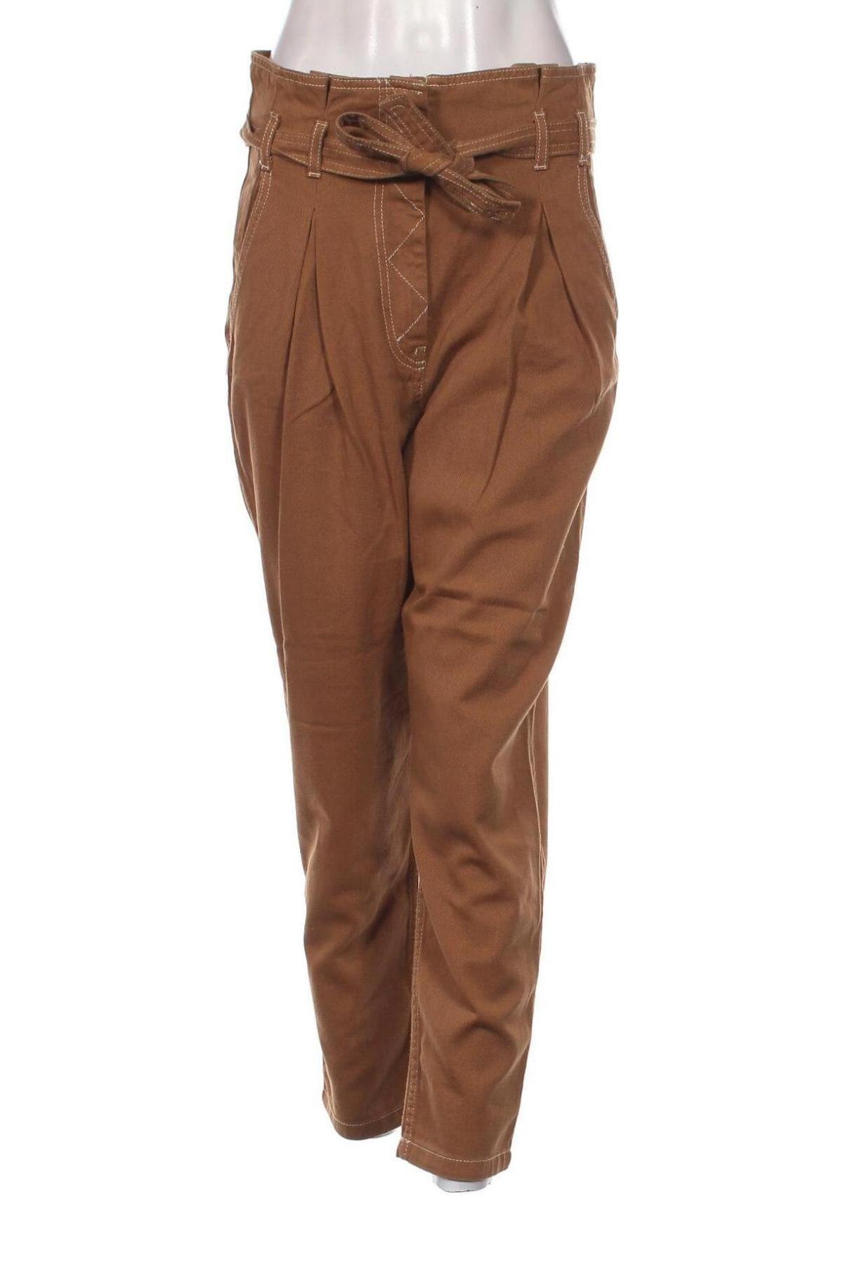 Дамски панталон Sisley, Размер S, Цвят Кафяв, Цена 43,80 лв.