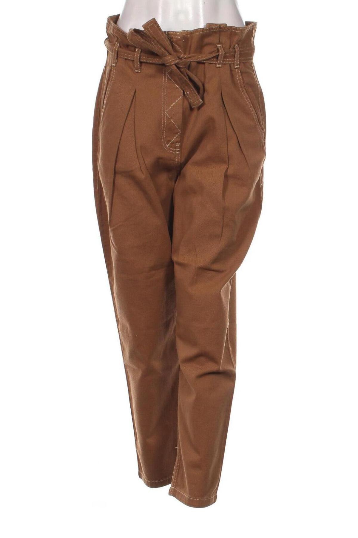 Pantaloni de femei Sisley, Mărime L, Culoare Maro, Preț 81,64 Lei