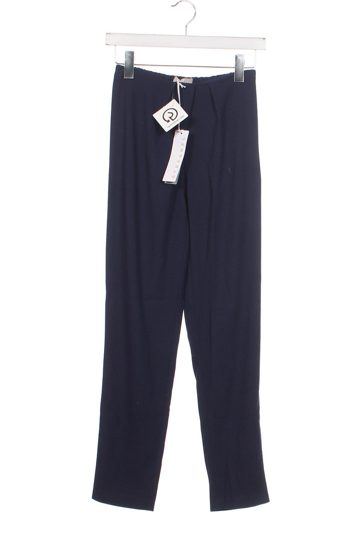 Γυναικείο παντελόνι Stefanel, Μέγεθος XXS, Χρώμα Μπλέ, Τιμή 31,55 €