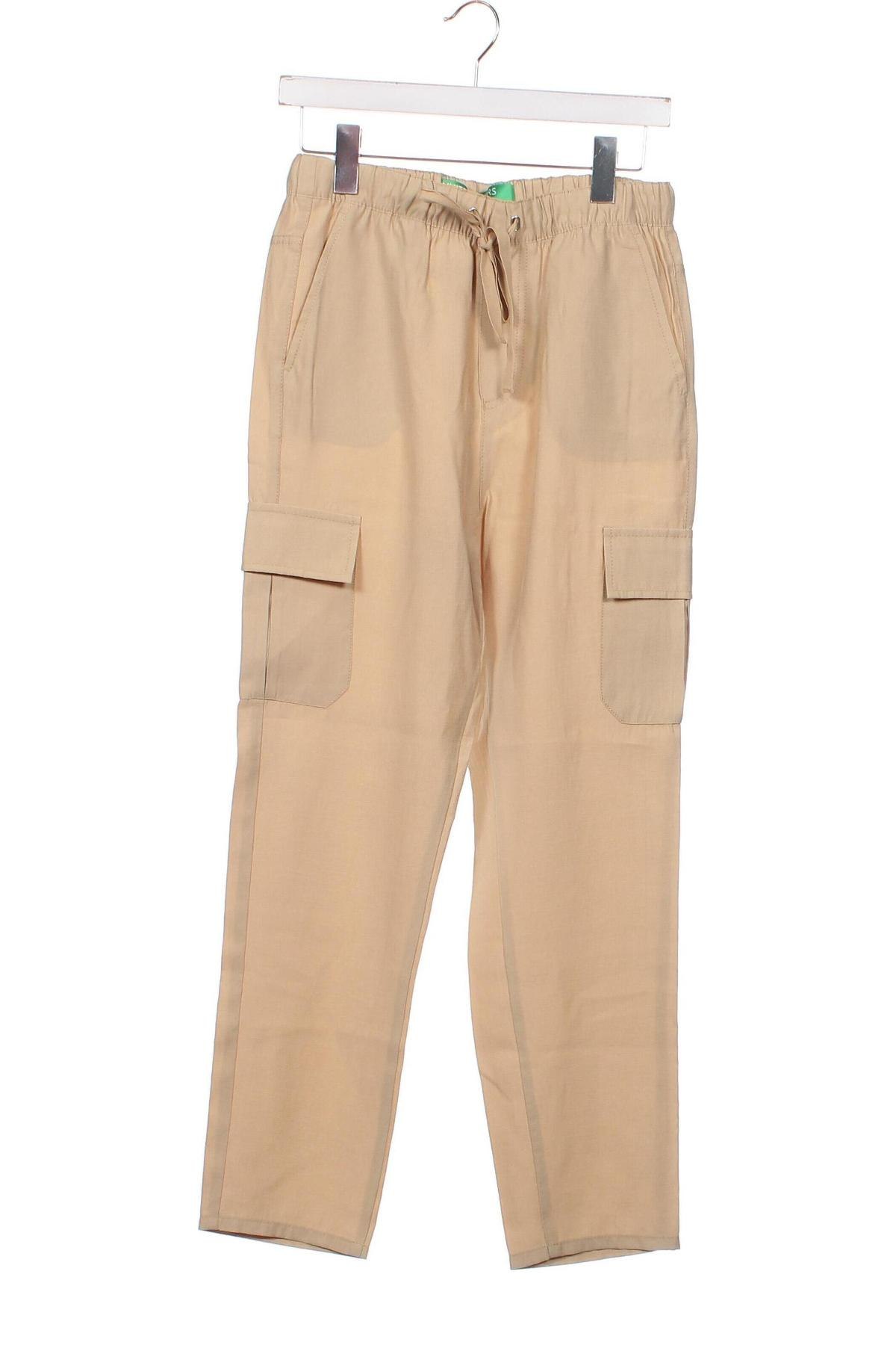 Дамски панталон United Colors Of Benetton, Размер XS, Цвят Бежов, Цена 27,90 лв.