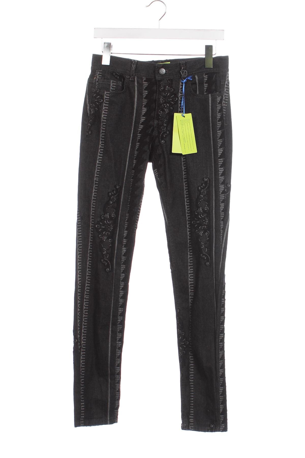 Дамски панталон Versace Jeans, Размер S, Цвят Сив, Цена 157,68 лв.