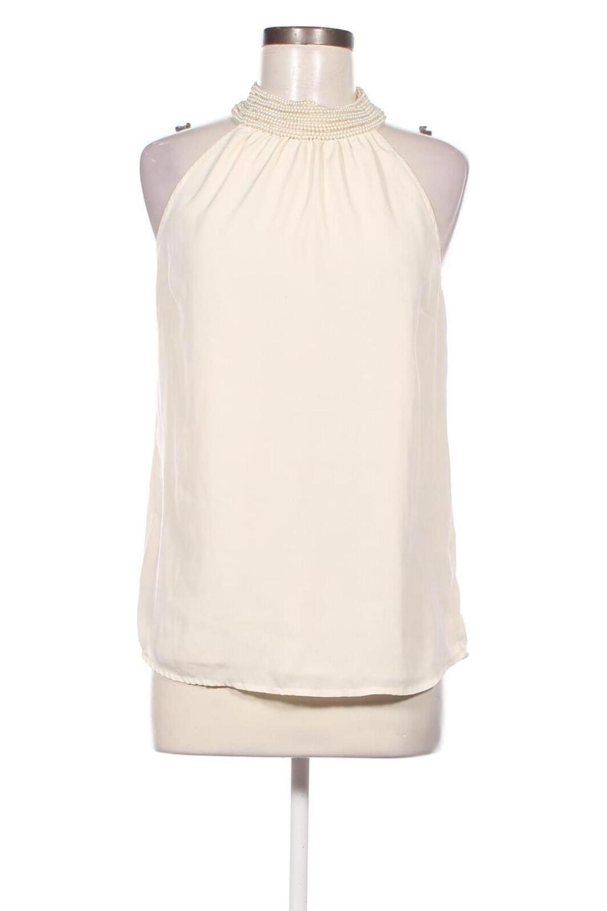 Γυναικείο αμάνικο μπλουζάκι, Μέγεθος M, Χρώμα Εκρού, Τιμή 12,28 €