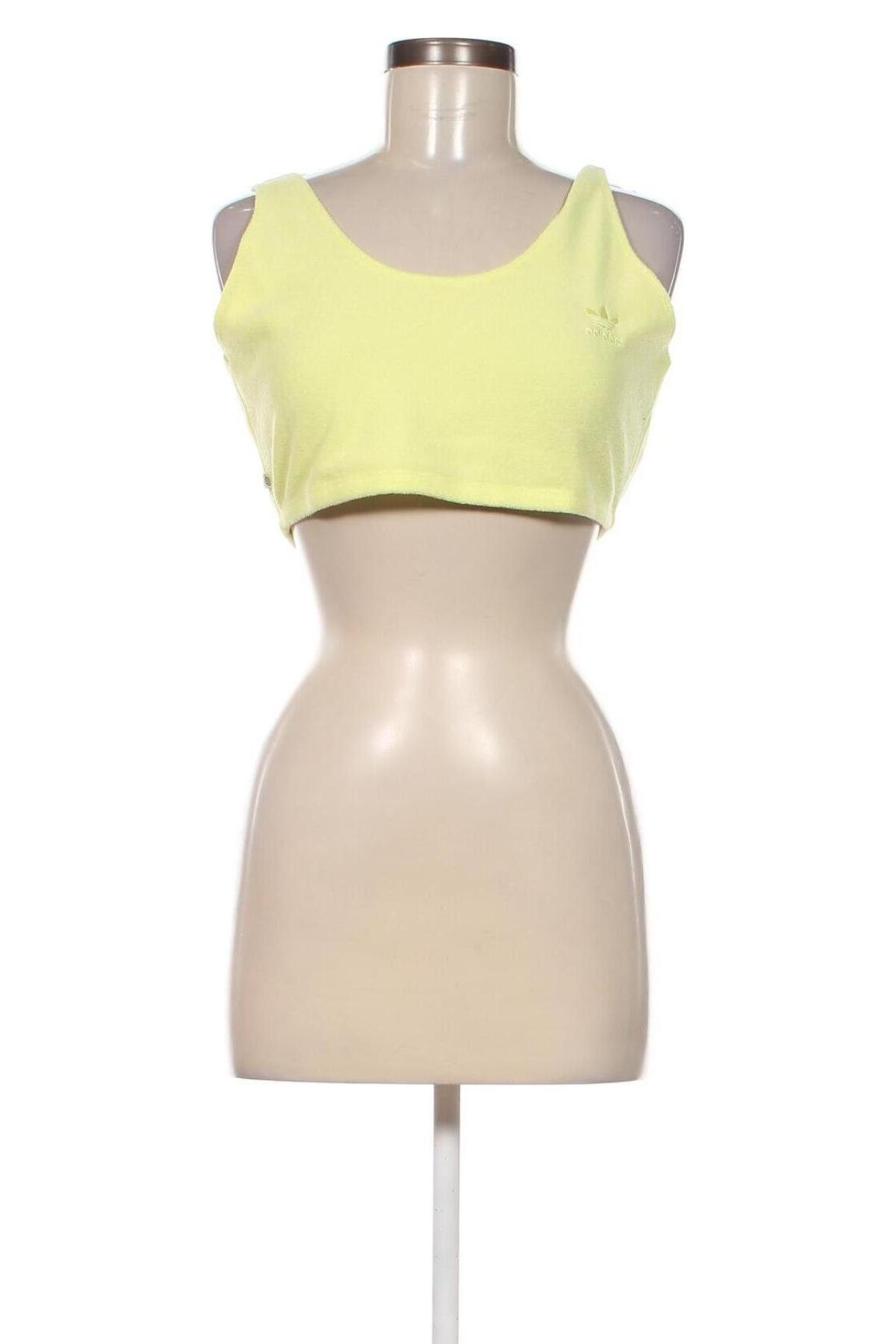 Γυναικείο αμάνικο μπλουζάκι Adidas Originals, Μέγεθος XS, Χρώμα Κίτρινο, Τιμή 11,66 €