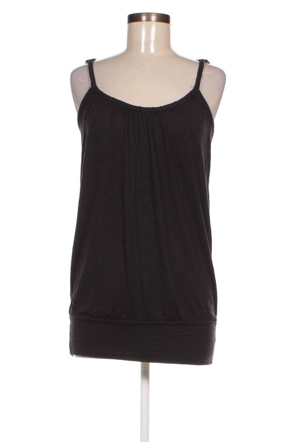 Γυναικείο αμάνικο μπλουζάκι Amisu, Μέγεθος L, Χρώμα Μαύρο, Τιμή 5,00 €