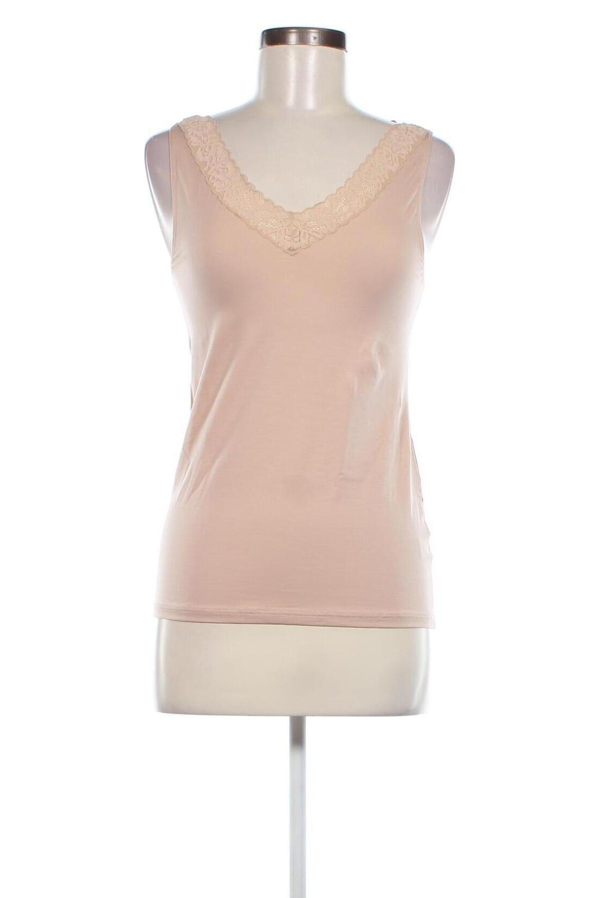 Γυναικείο αμάνικο μπλουζάκι Calida, Μέγεθος S, Χρώμα  Μπέζ, Τιμή 29,90 €