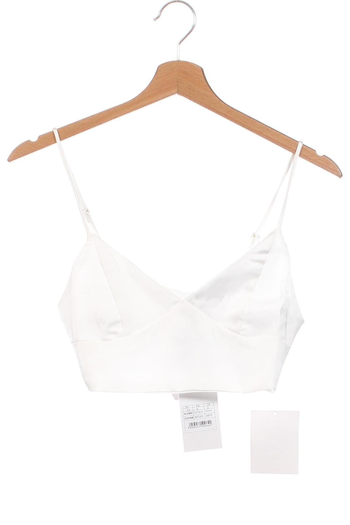 Γυναικείο αμάνικο μπλουζάκι Glamorous, Μέγεθος XS, Χρώμα Λευκό, Τιμή 6,13 €