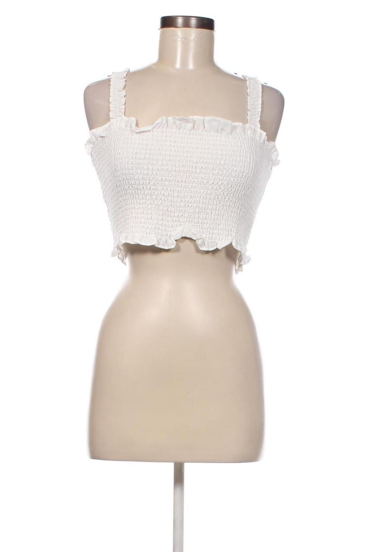 Γυναικείο αμάνικο μπλουζάκι Glamorous, Μέγεθος L, Χρώμα Λευκό, Τιμή 6,73 €