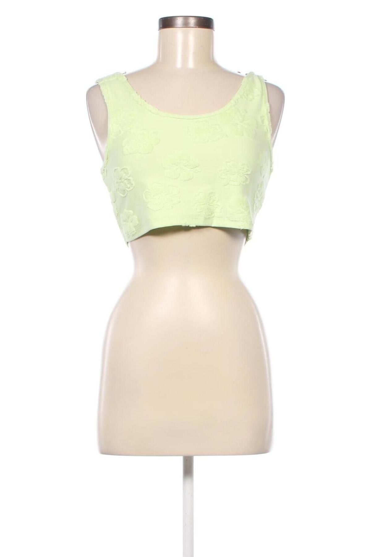 Γυναικείο αμάνικο μπλουζάκι Jennyfer, Μέγεθος M, Χρώμα Πράσινο, Τιμή 4,87 €