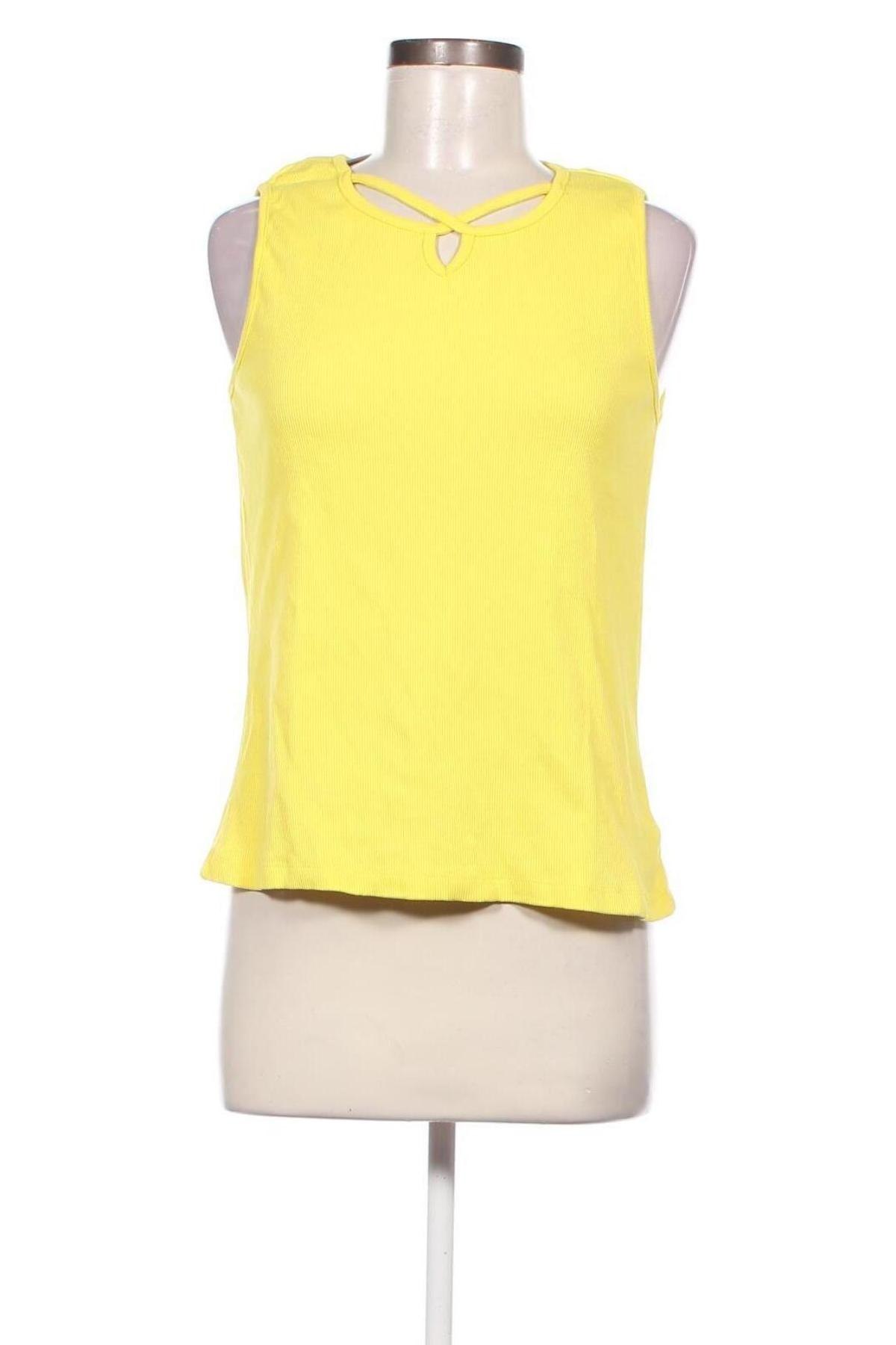 Γυναικείο αμάνικο μπλουζάκι Page One, Μέγεθος L, Χρώμα Κίτρινο, Τιμή 5,03 €