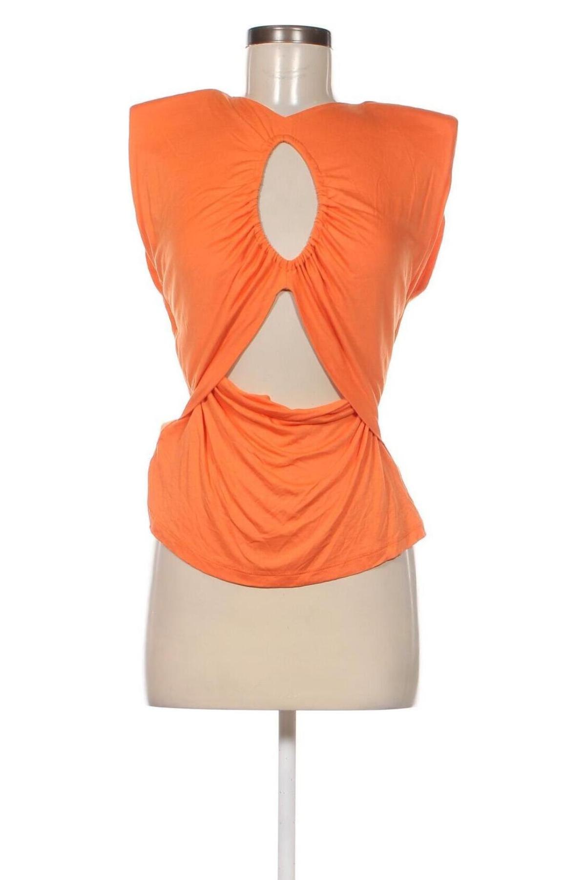 Γυναικείο αμάνικο μπλουζάκι Pinko, Μέγεθος M, Χρώμα Πορτοκαλί, Τιμή 54,88 €