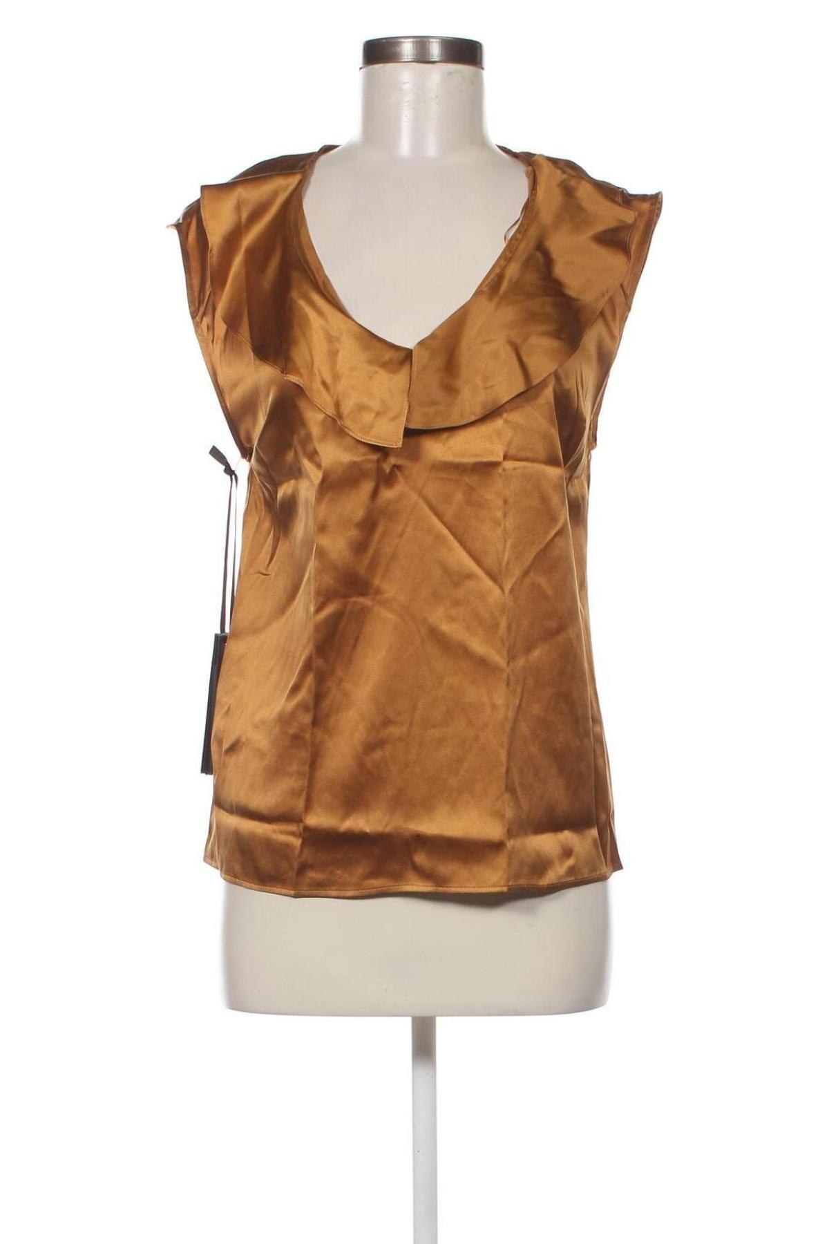 Γυναικείο αμάνικο μπλουζάκι Pinko, Μέγεθος XS, Χρώμα Καφέ, Τιμή 58,50 €